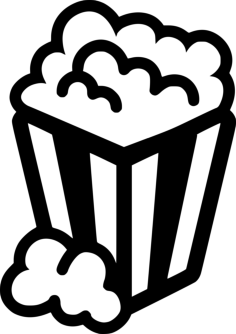 Food Popcorn Sketch Drawing Svg, Free Vectors File